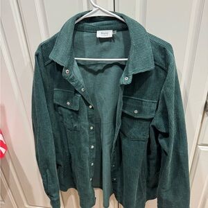 Bluivy Teal Corduroy Jacket